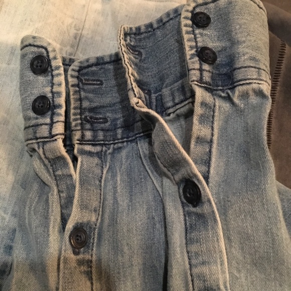 American Eagle Outfitters Washed-Out  Denim Shirt - Picture 6 of 6